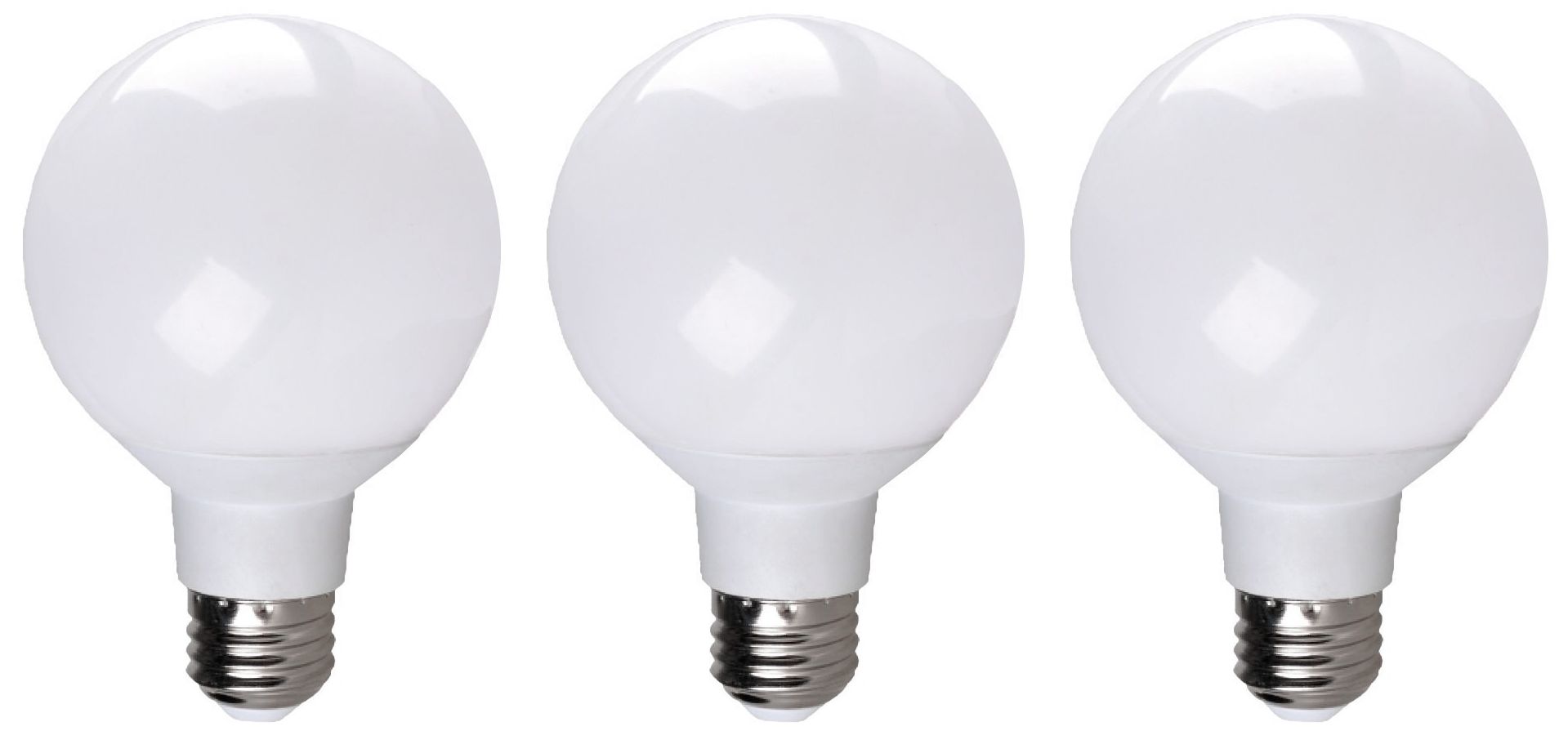 40W Equivalent 6W LED Dimmable Standard Globe Bulb 3-Pack