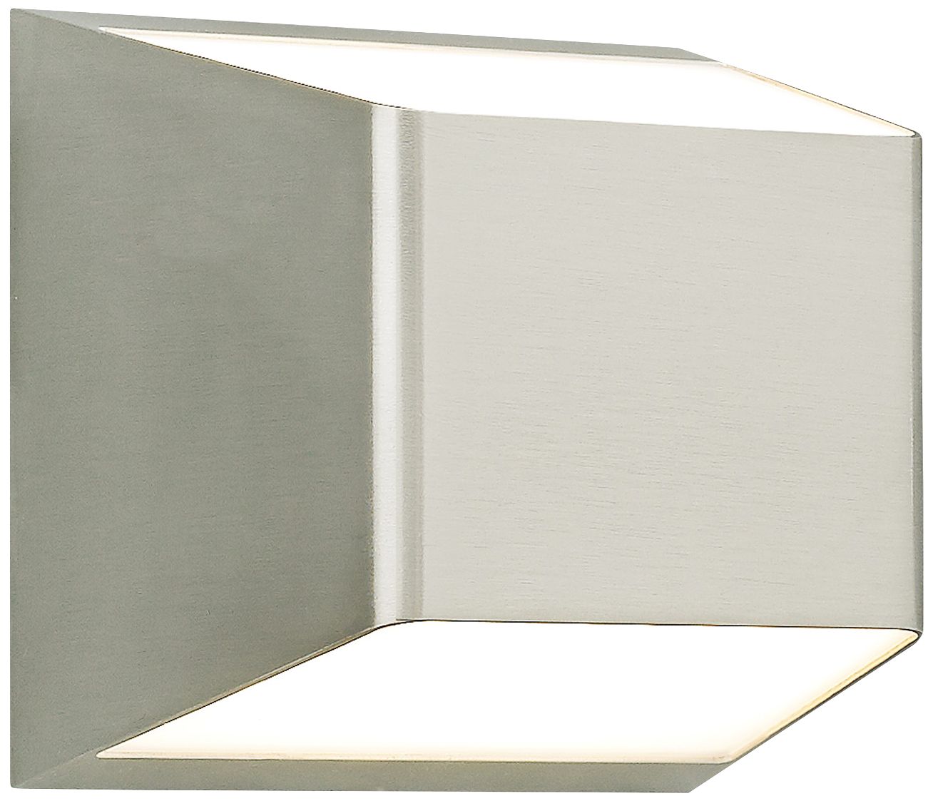 Ebb 5 1/4"H Satin Nickel Up and Down LED Outdoor Wall Light