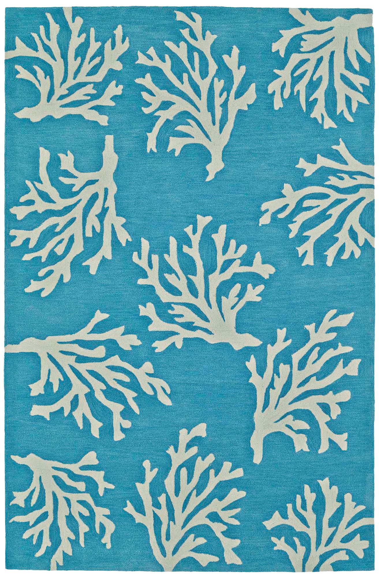 Dalyn Seaside Sky Coral Rectangle Area Rug