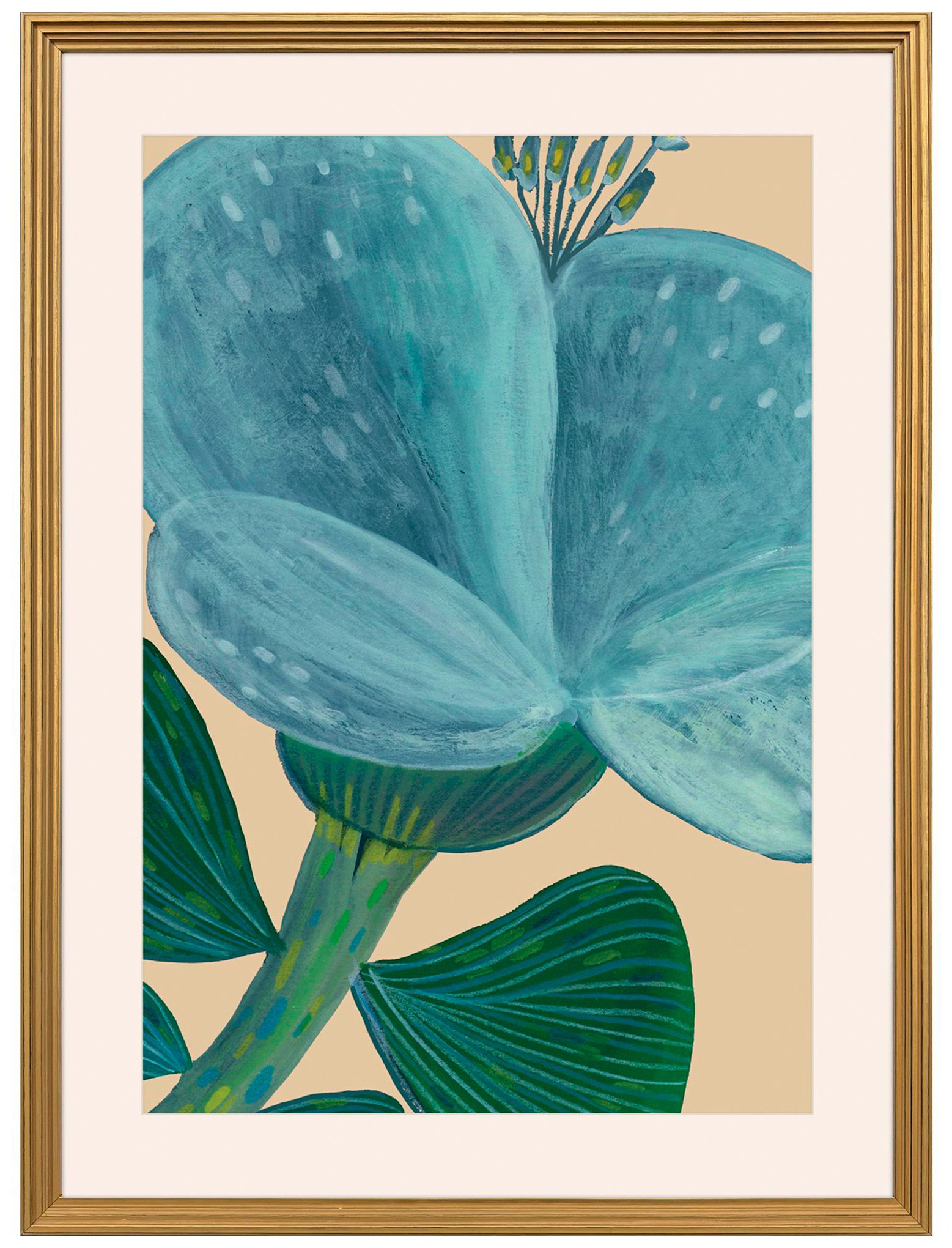 Paragon Close Petals 27"w X 37"h Framed Art