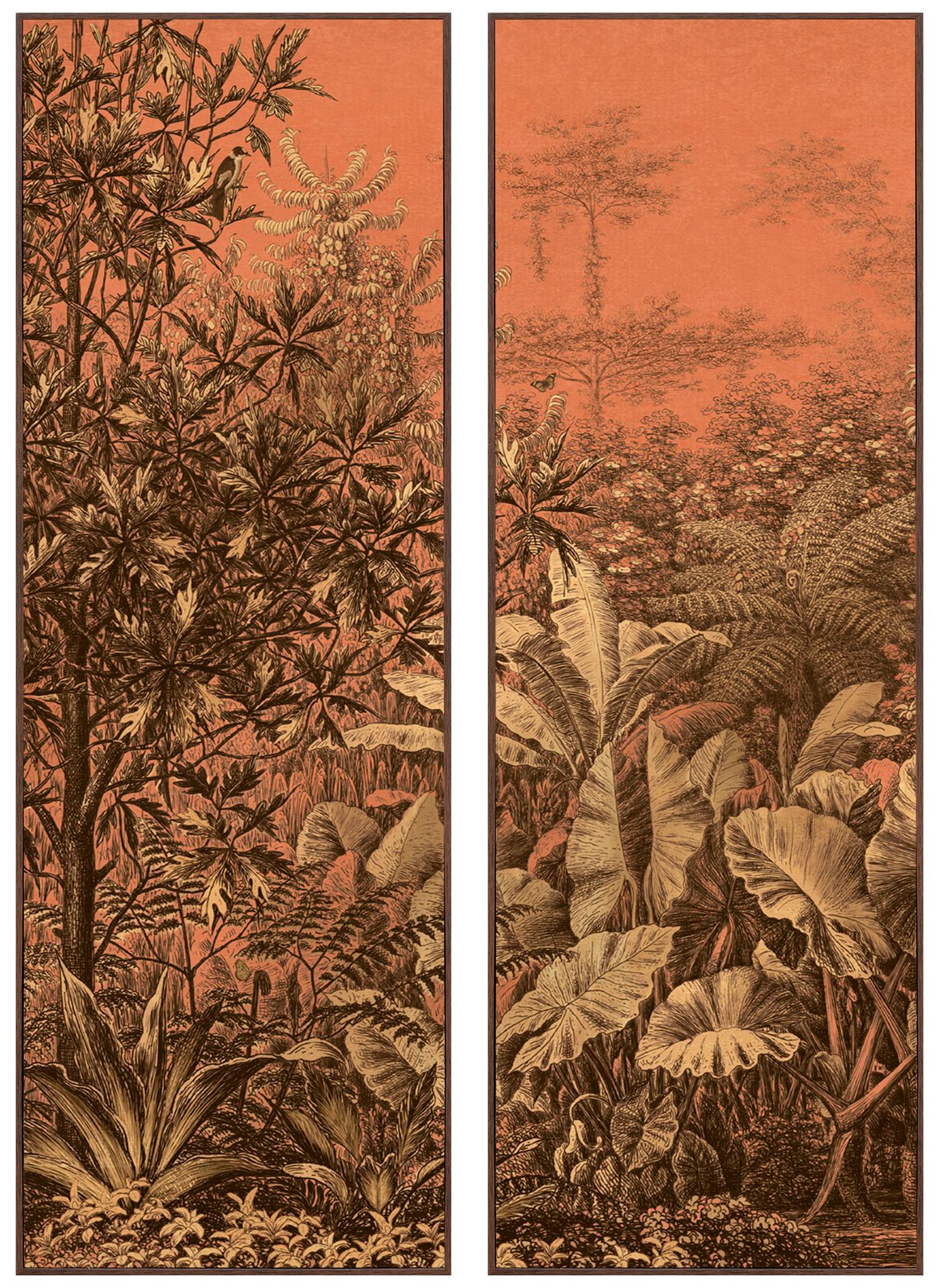 Paragon Golden Reverie I 16"w X 48"h Framed Art - Set Of 2