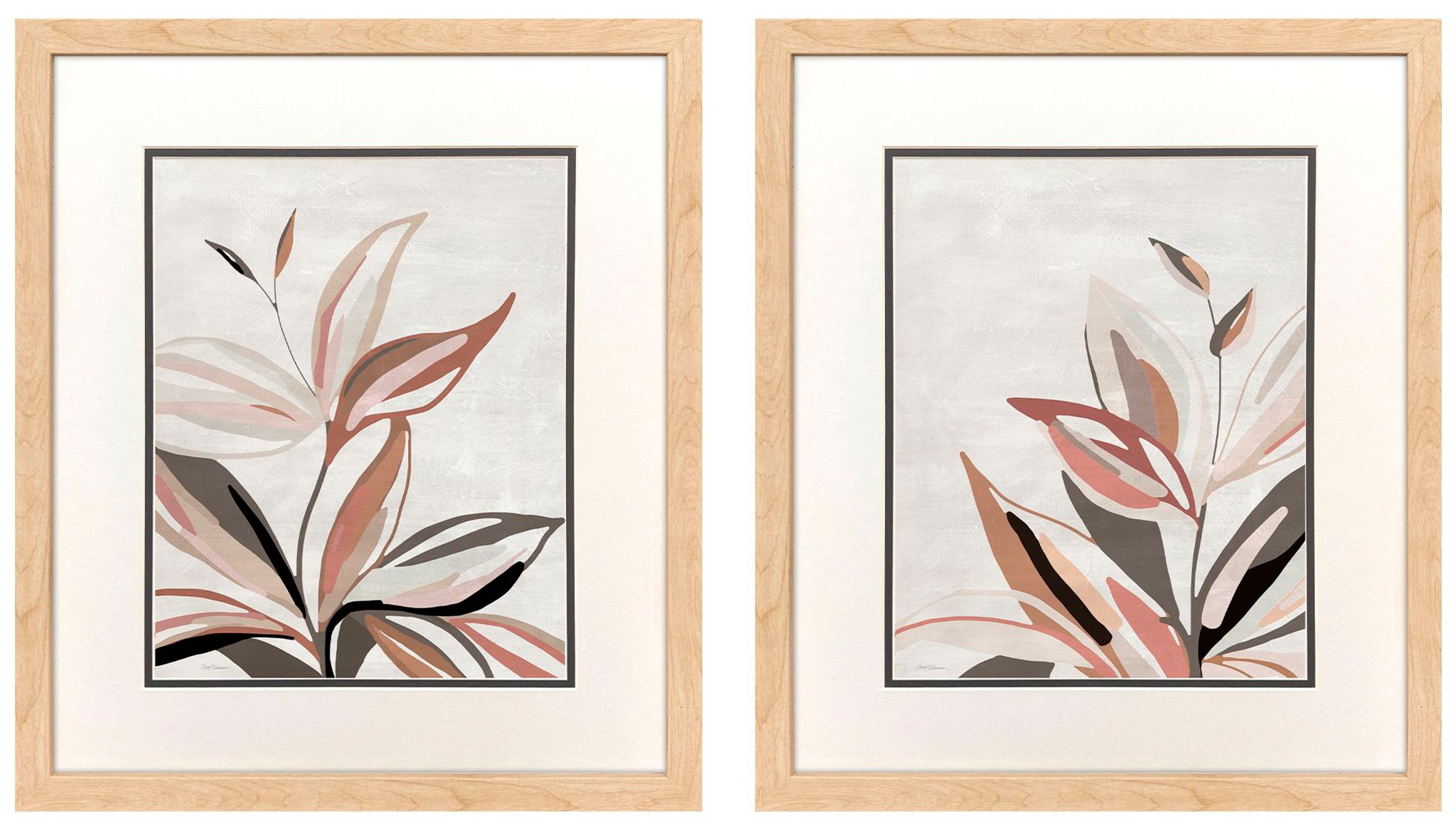 Paragon Organic Quilt 18"w X 21"h Framed Art - Set Of 2