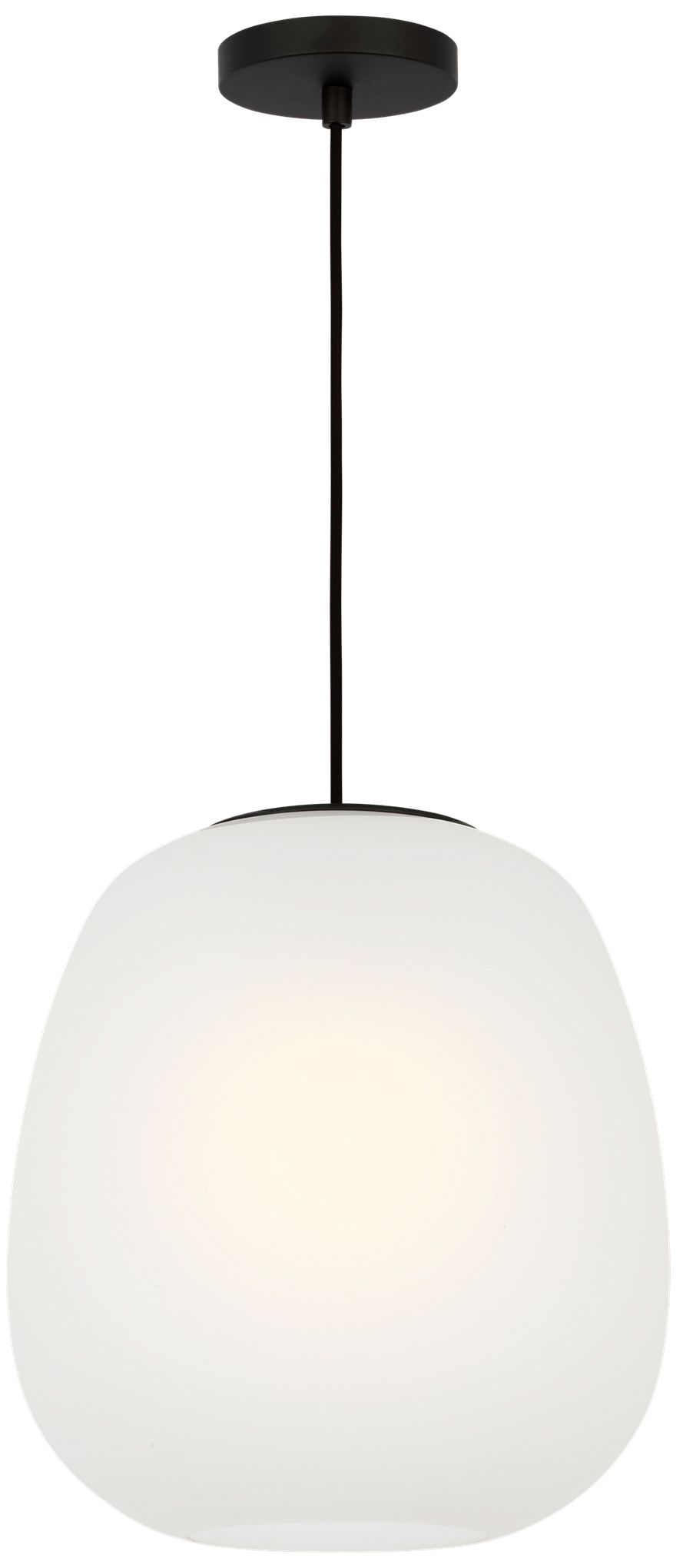 Murray Feiss Visual Comfort Studio  Nico 13" Pendant  E26    Black