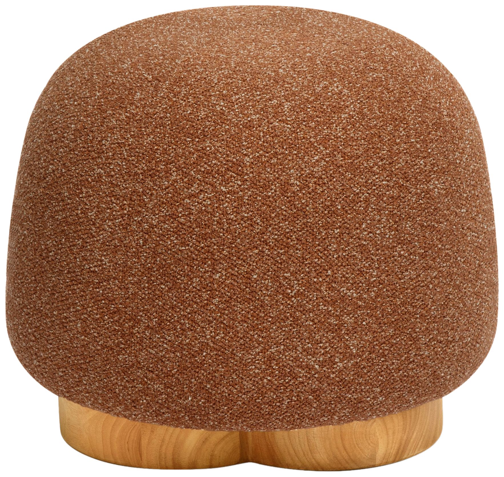 Oopa Bronze Boucle Performance Swivel Ottoman