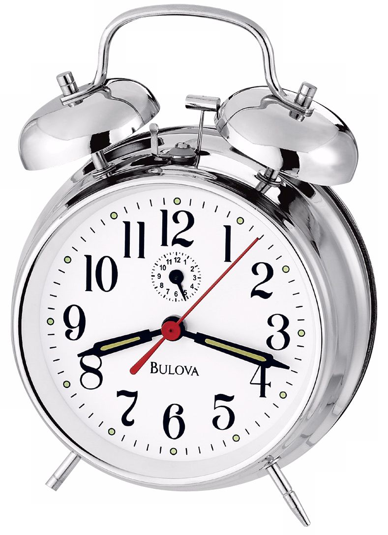 Bulova Bellman Chrome Alarm Clock