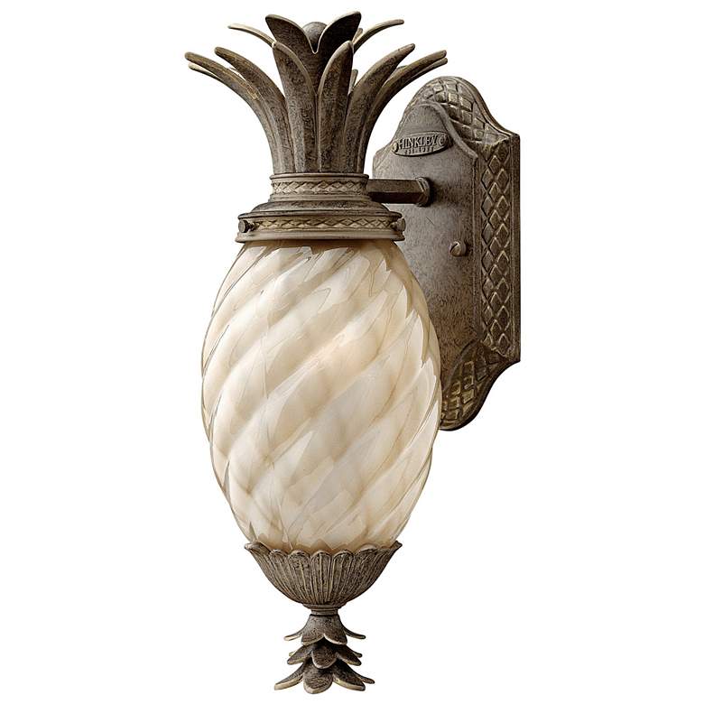 Hinkley Plantation 14&quot; High Pearl Bronze Outdoor Wall Light