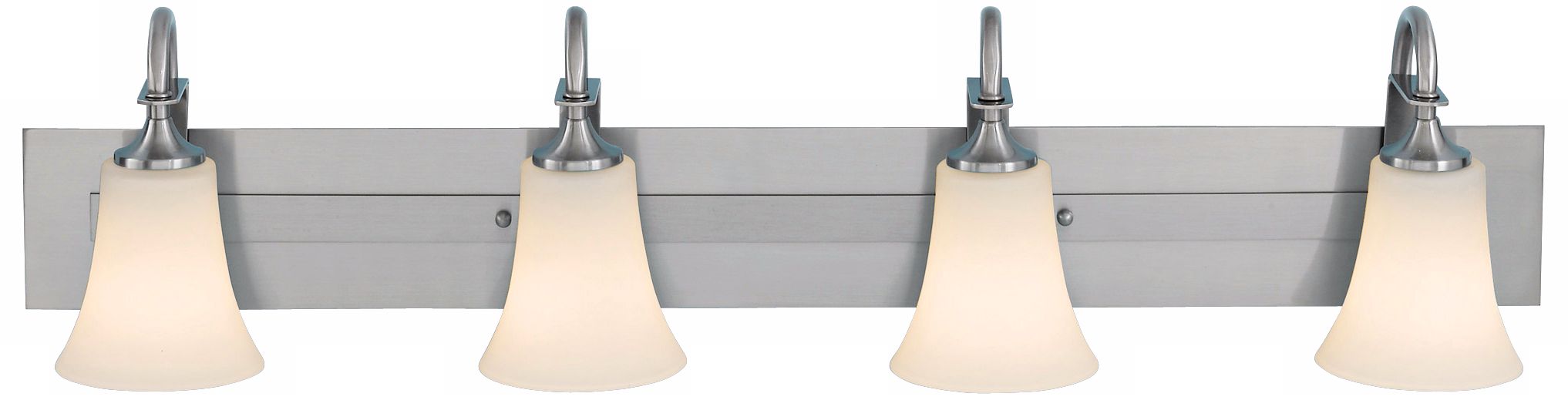 Feiss Barrington Brushed Steel Four Light Bath Bar