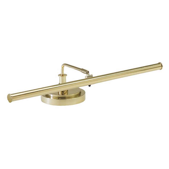 Led 4 High Piano Lamp In Polished, Brass Piano Lamp