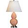 Robert Abbey 22 3/4" Lt. Pink Ceramic and Silver Table Lamp