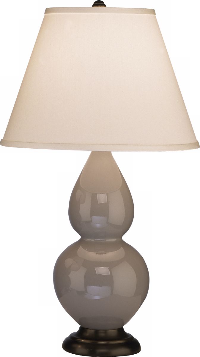 Robert Abbey 22 3/4" Taupe Ceramic and Bronze Table Lamp