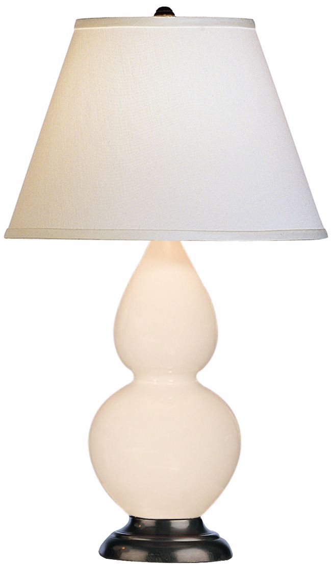 Robert Abbey 22 3/4" Bone Ceramic and Bronze Table Lamp