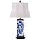 Blue and White Porcelain Canister Jar Table Lamp