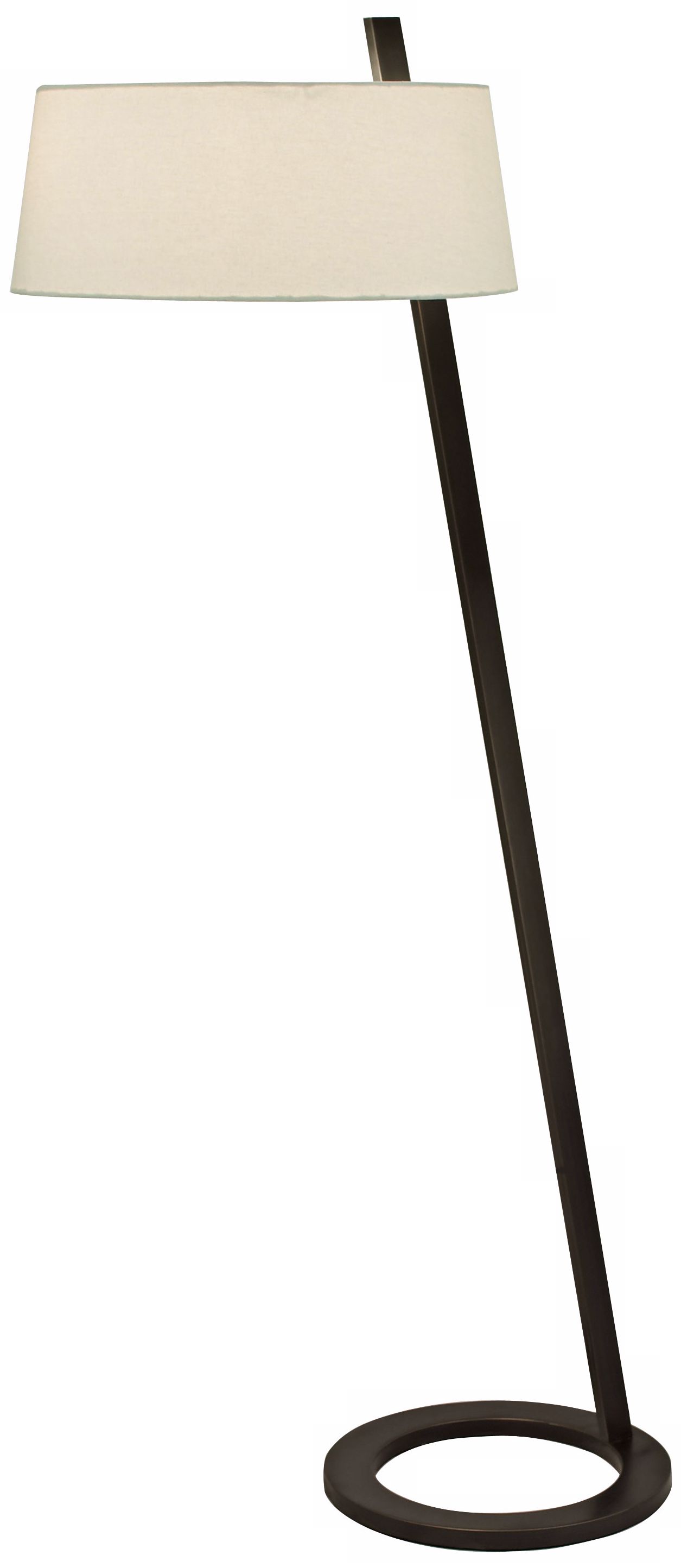 Sonneman Lina Black Brass Floor Lamp