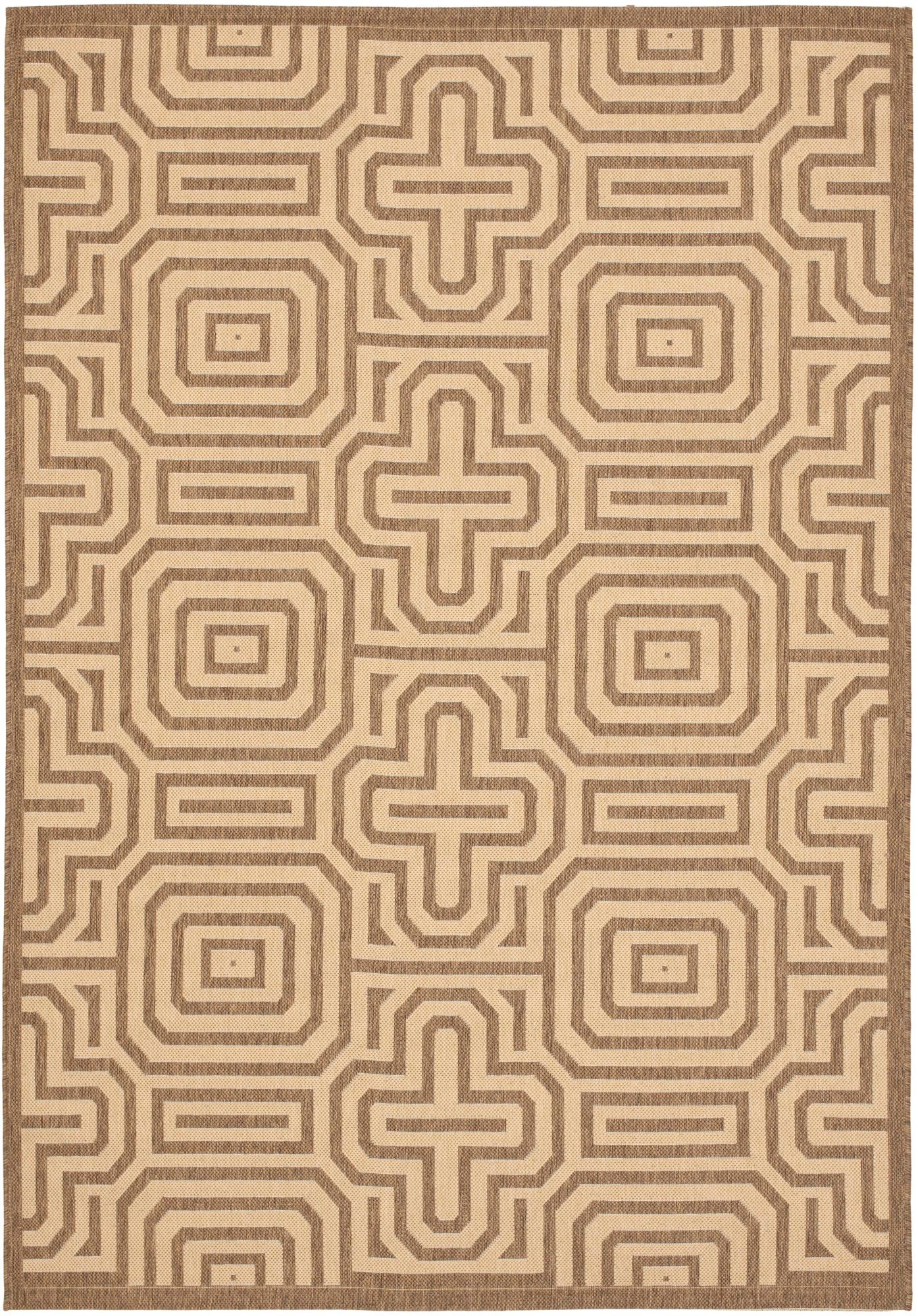 Portico Collection Brown Area Rug