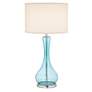 Blue Martini Glass Table Lamp - #H3008 | Lamps Plus