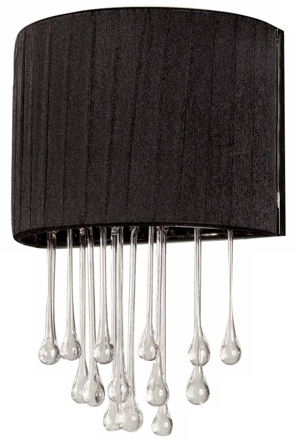 Penchant 14 1/2" High Black Wall Sconce