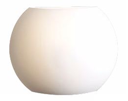 Matte Opal Glass Hemisphere 8" High Wall Sconce