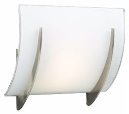 Opal Glass Curve 8 1/2" High ADA Wall Sconce