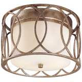 Sausalito Collection 12 1/4&quot; Wide Silver-Gold Ceiling Light