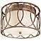 Sausalito Collection 12 1/4" Wide Silver-Gold Ceiling Light