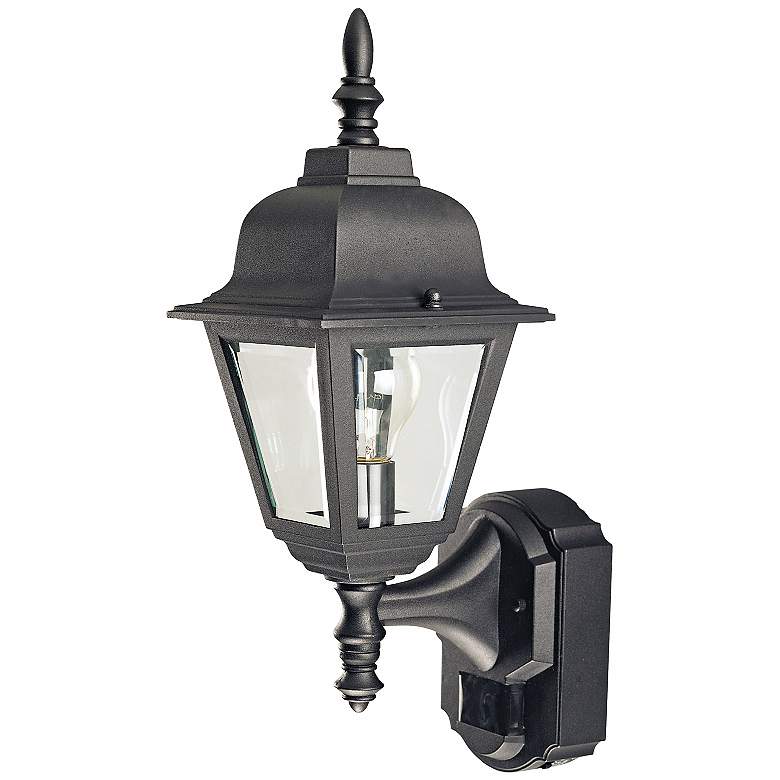 Image 2 Country Cottage Black Motion Sensor Outdoor Wall Light