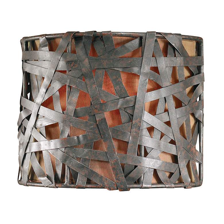 Alita Collection Aged Black 9&quot; High Wall Sconce