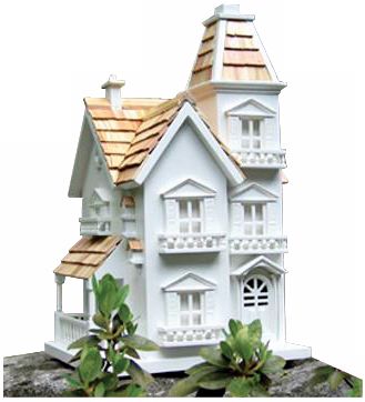 Victorian Cedar Roof Bird House