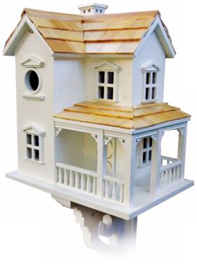 Cozy Two-Story 12" High Farmhouse Bird House
