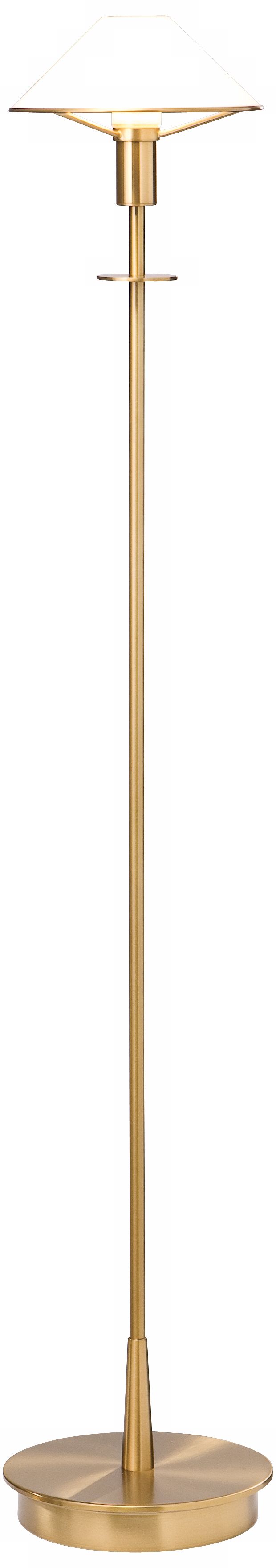 Holtkoetter Antique Brass True White Floor Lamp