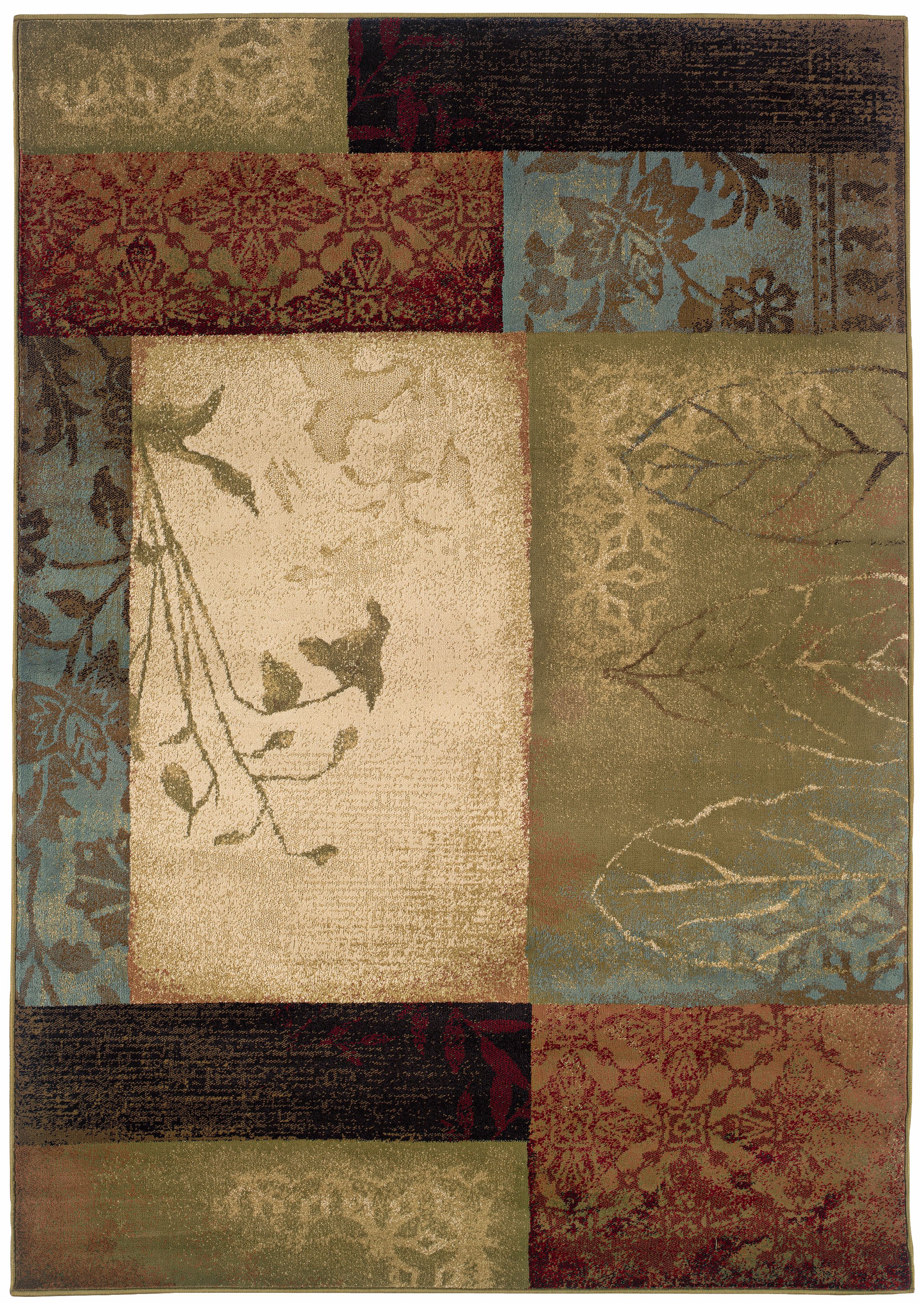 Harvest Collage Squares Area Rug