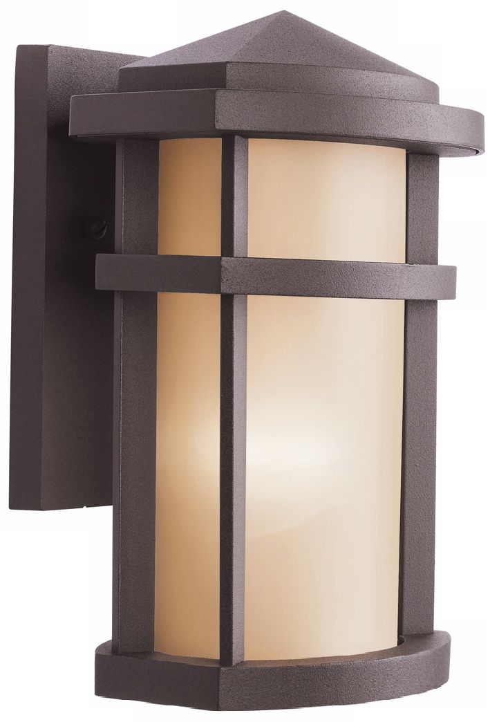 Kichler Architectural Bronze 10" High Outdoor Wall Light