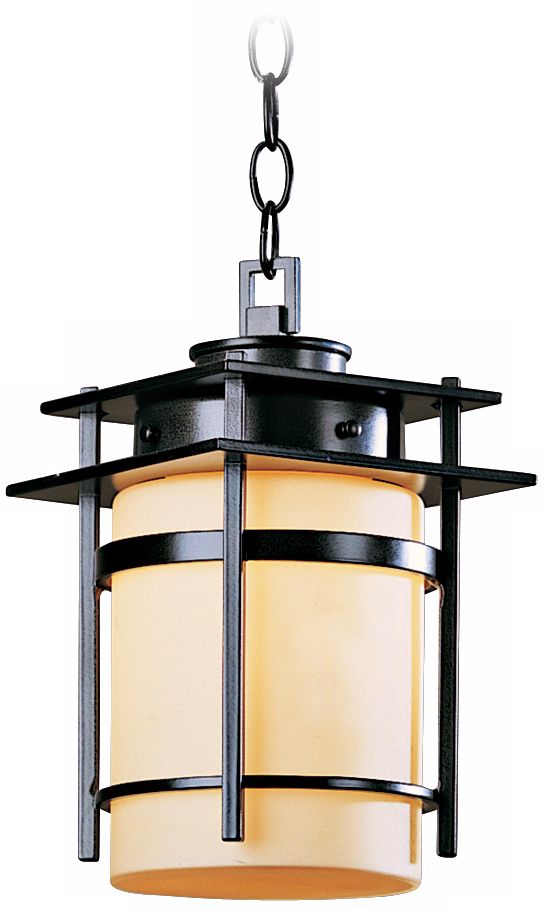 Hubbardton Forge Banded 12 3/4" High Outdoor Hanging Light