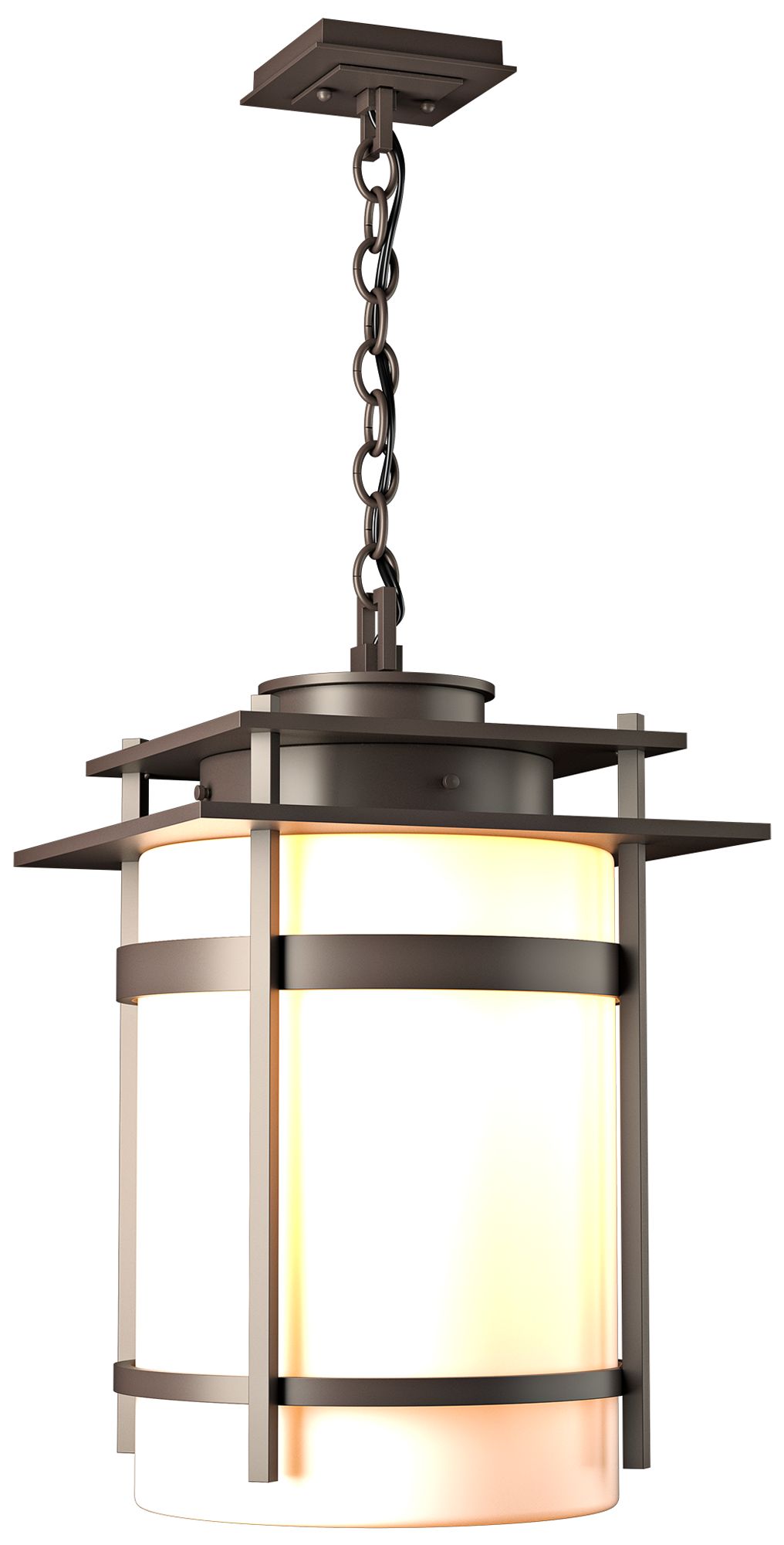 Hubbardton Forge Banded 22" High Outdoor Hanging Light
