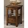 Hammary Primo Cathedral Oak Veneer Chairside Table