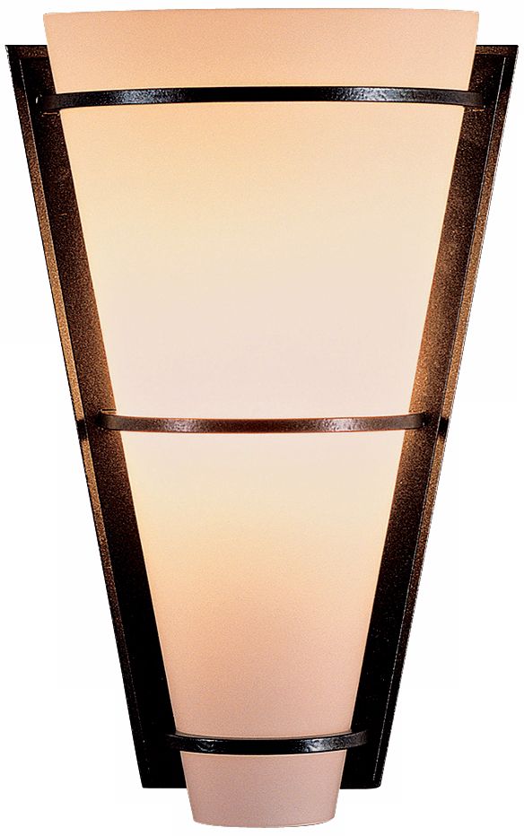 Suspended Half Cone Opal Glass 10" High Wall Sconce