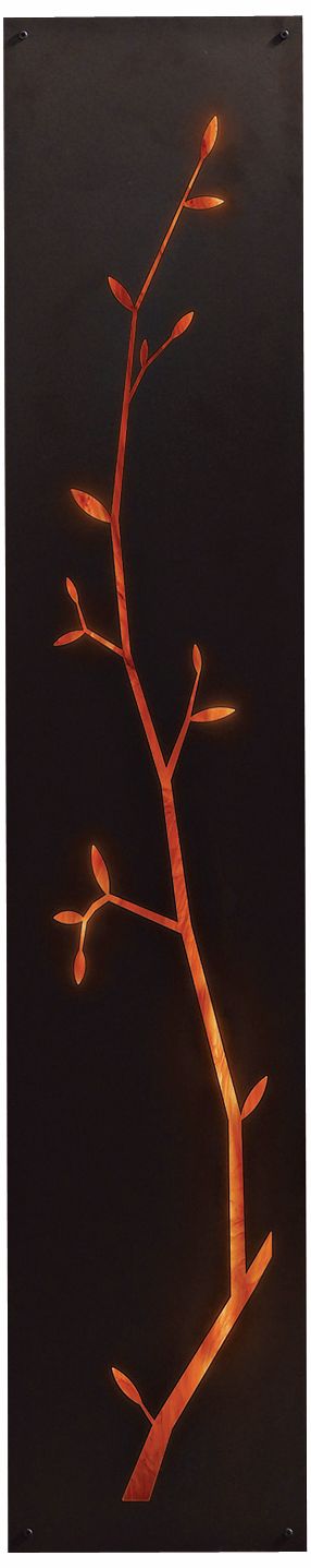 Leaf Silhouette 48 1/2" High Tall Sconce by Hubbardton Forge