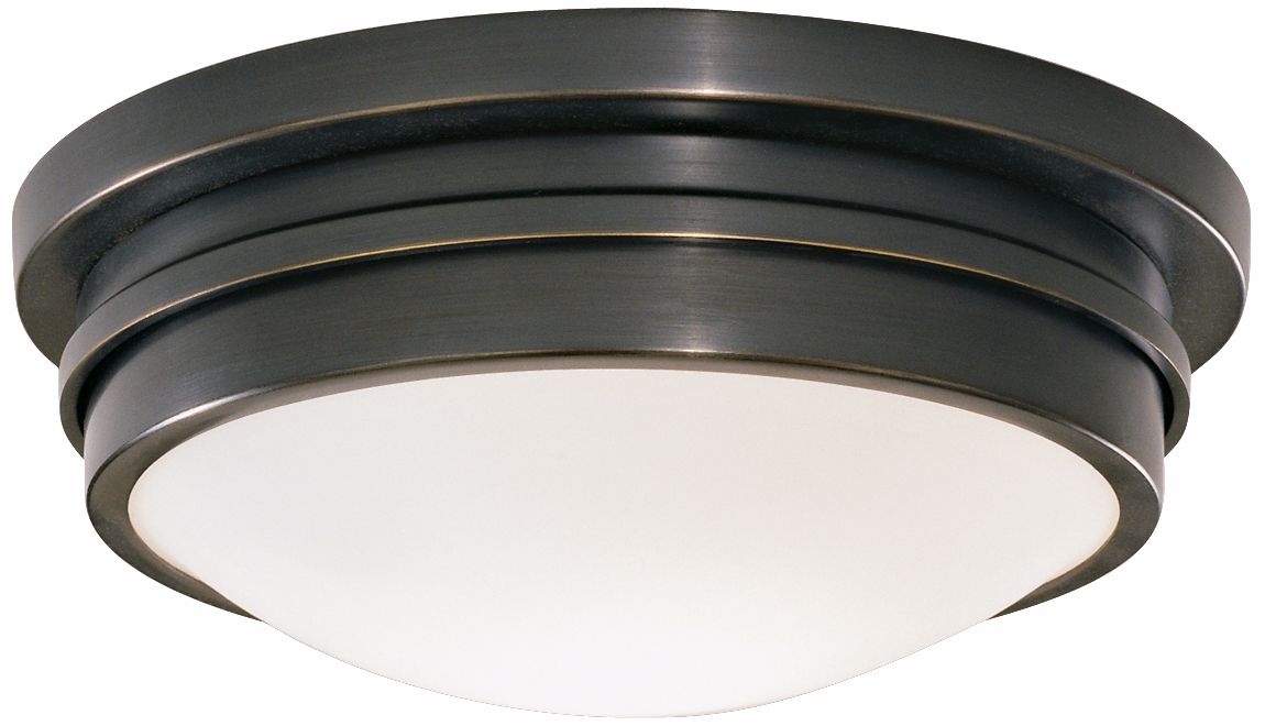 Roderick Collection Bronze 10" Wide Flushmount Ceiling Light