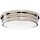 Roderick Collection Nickel 17" Wide Flushmount Ceiling Light