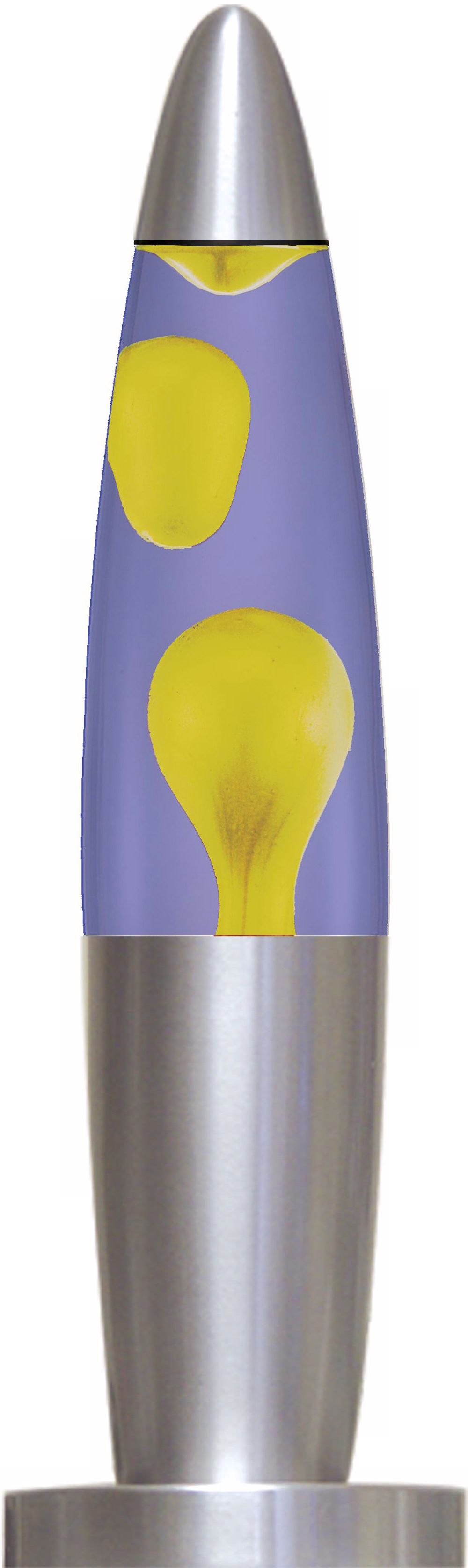 Silver Finish Yellow and Blue 13" High Motion Accent Lamp