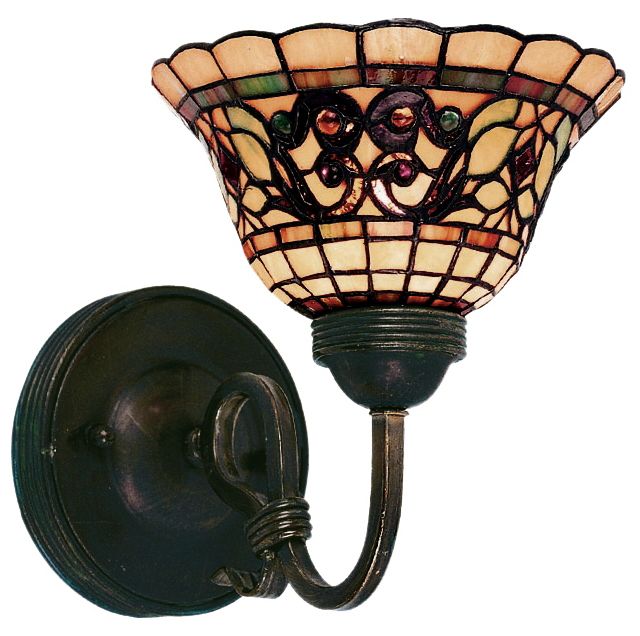 Tiffany Buckingham 9" High Wall Sconce
