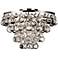 Bling Collection Polished Nickel Flushmount Ceiling Light