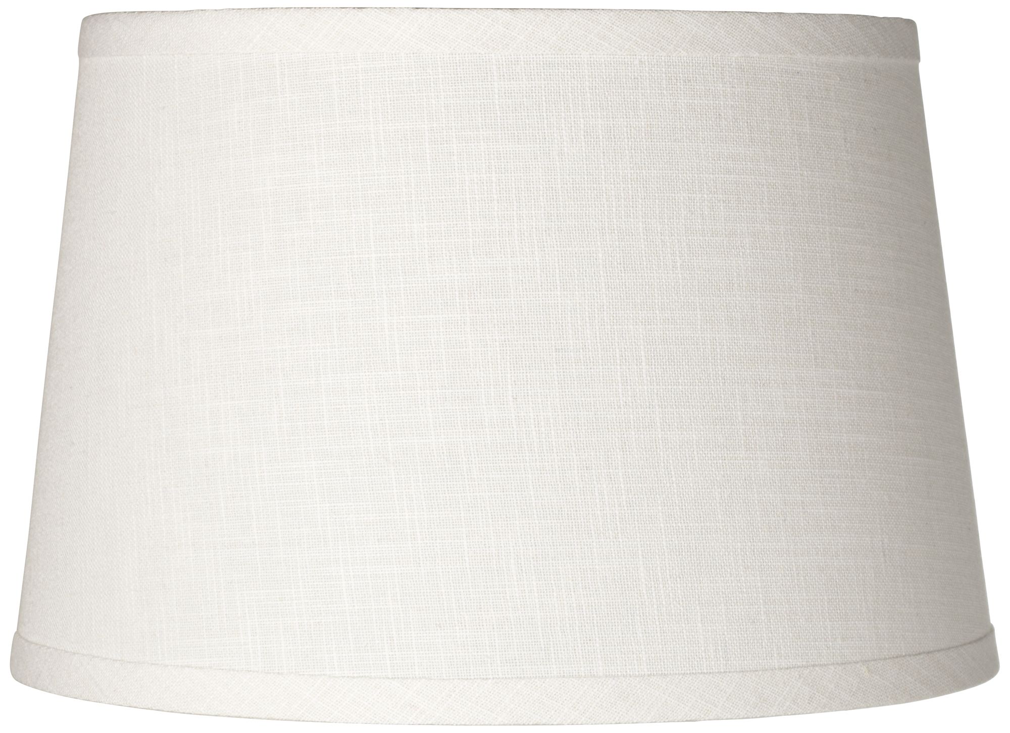 White Linen Drum Lamp Shade 10x12x8 