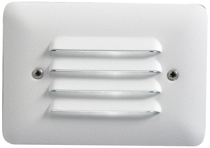 Kichler 5"W Louvered 2.5-Watt 3000K LED White Step Light