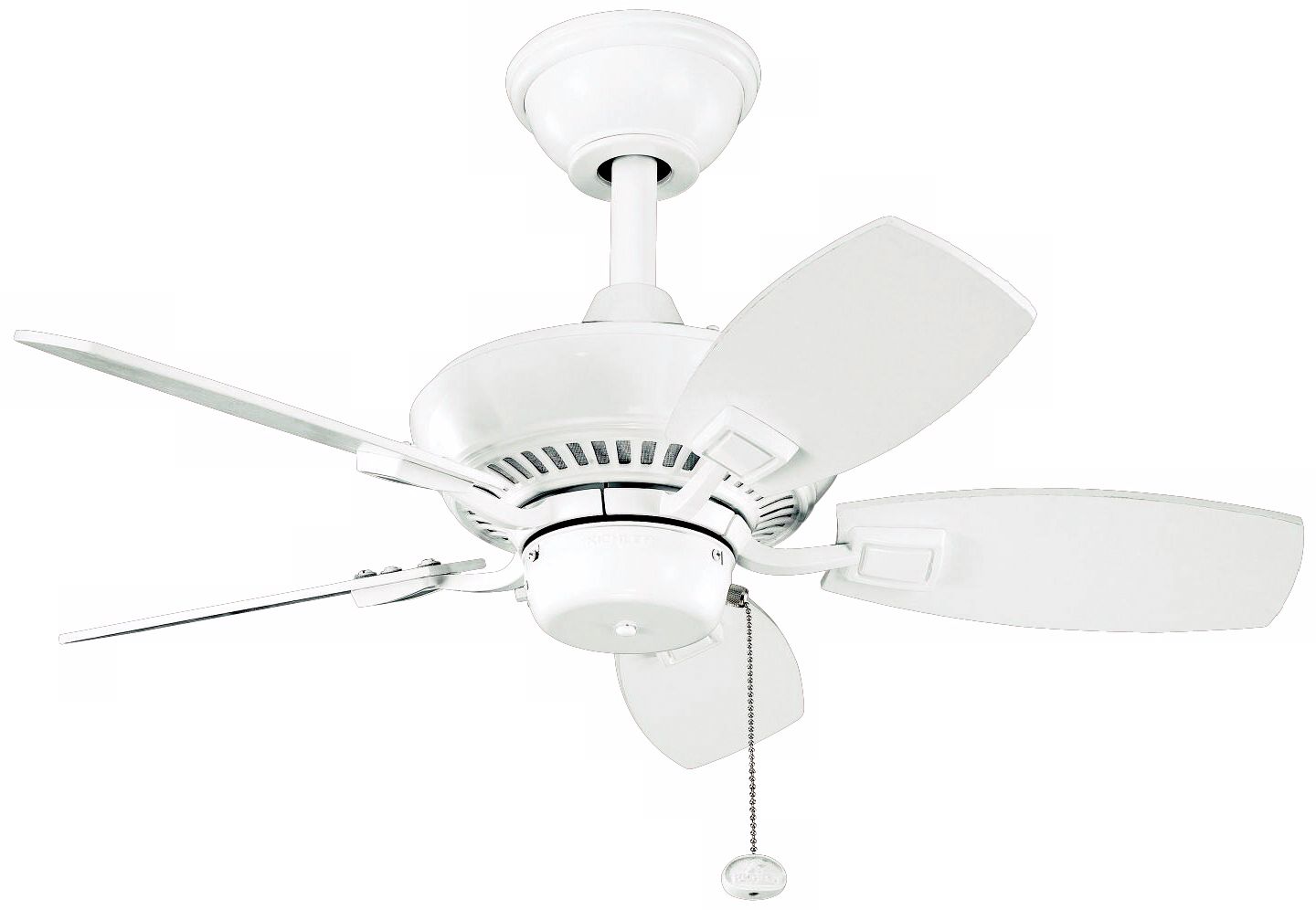 30" Kichler Canfield White Indoor Outdoor Ceiling Fan K9883 Lamps Plus