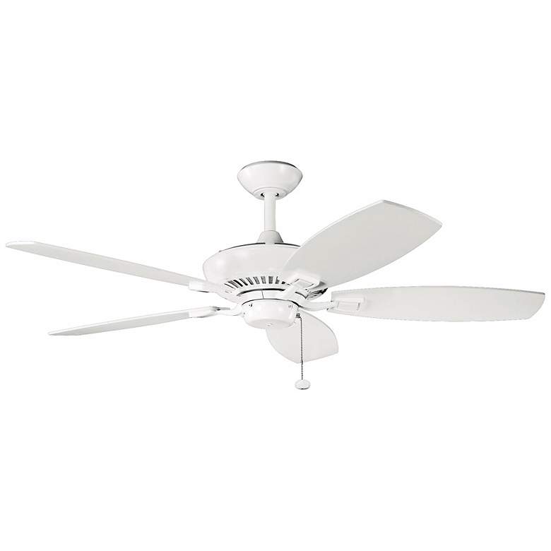 Image 2 52" Canfield Kichler White Pull Chain Ceiling Fan