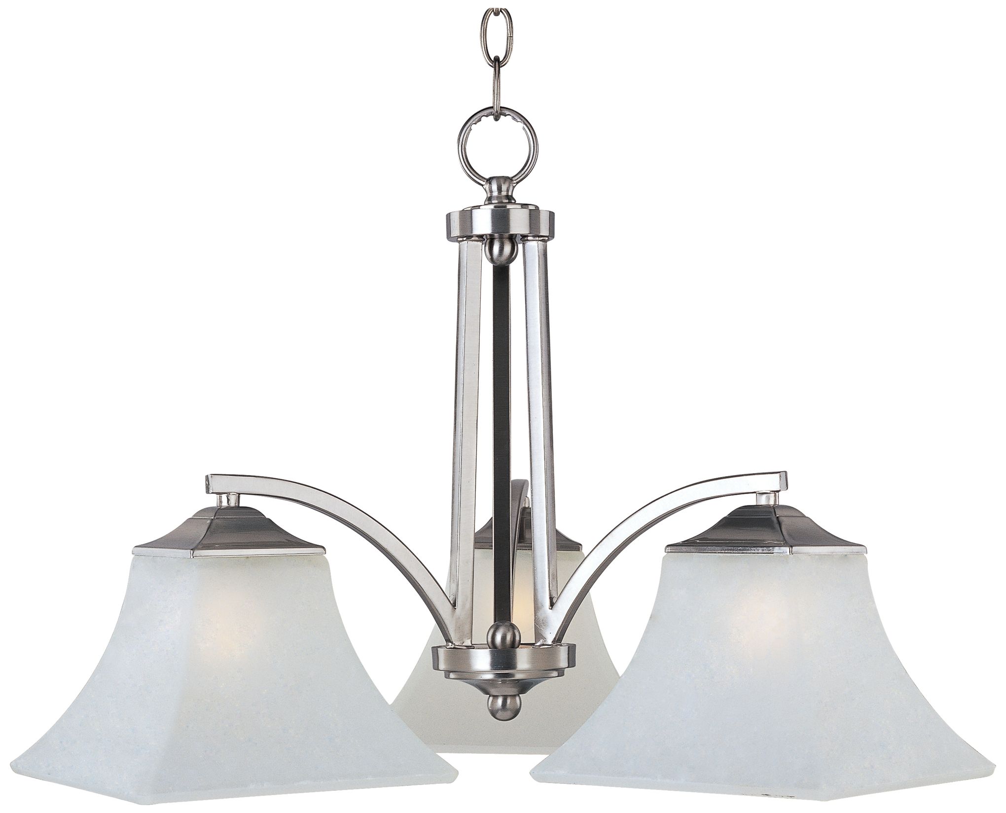 Maxim Aurora 22 1/2" Wide 3-Light Satin Nickel Chandelier