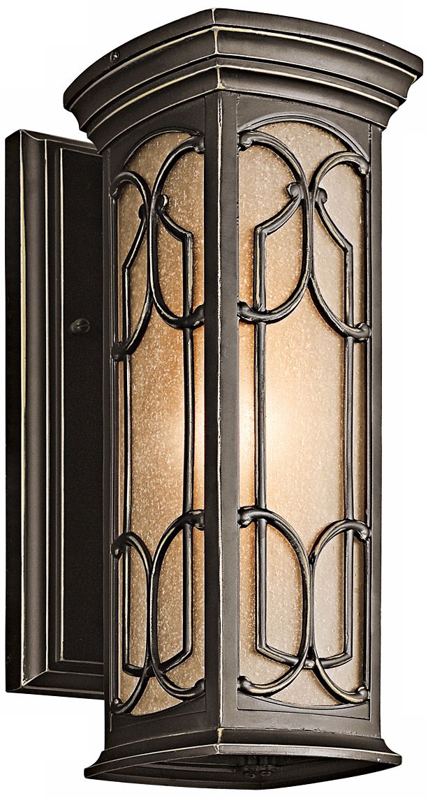 Kichler Franceasi Bronze 14 1/2" High Outdoor Wall Light
