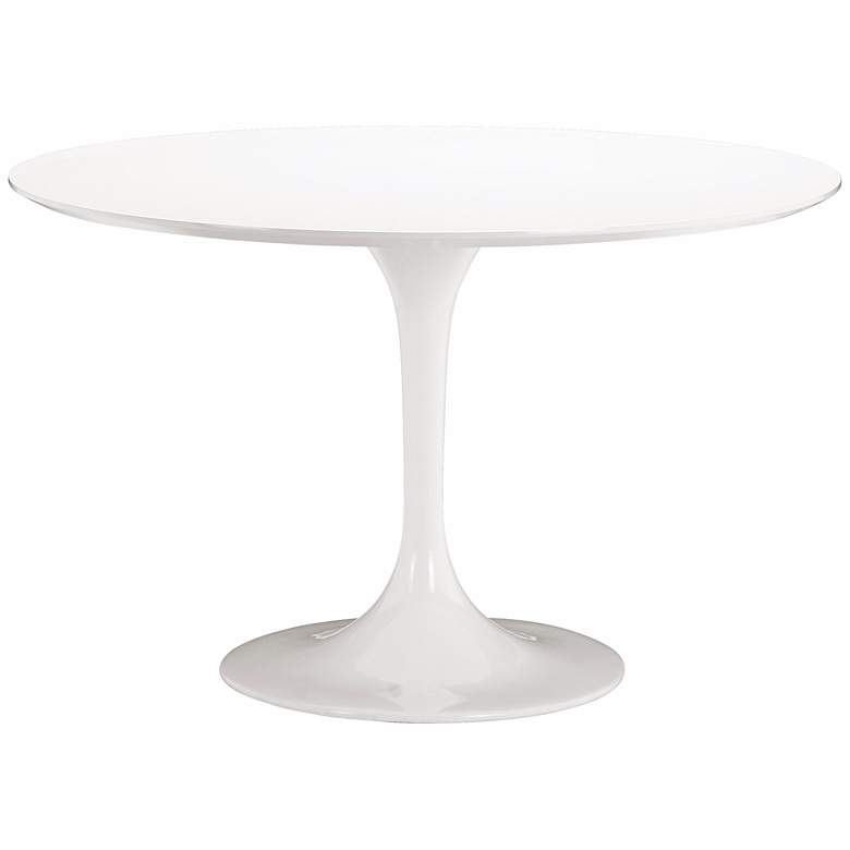 Zuo Wilco 47&quot; Wide Mid-Century White Dining Table