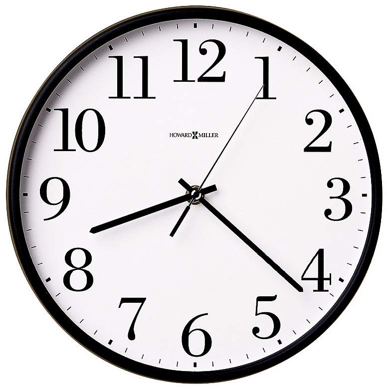 Howard Miller Office Mate 10 1/2&quot; Wide Wall Clock