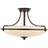Griffin Collection Palladian Bronze 21&quot; Wide Ceiling Light